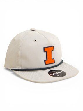Illinois Fighting Illini Orange 3D Classic Rope Hat- Grey/ Charcoal